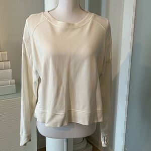 Sweaty Betty Cream Sweatshirt - 8